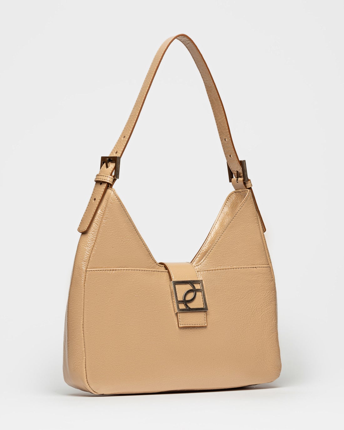 Bolso Signature en cuero charol