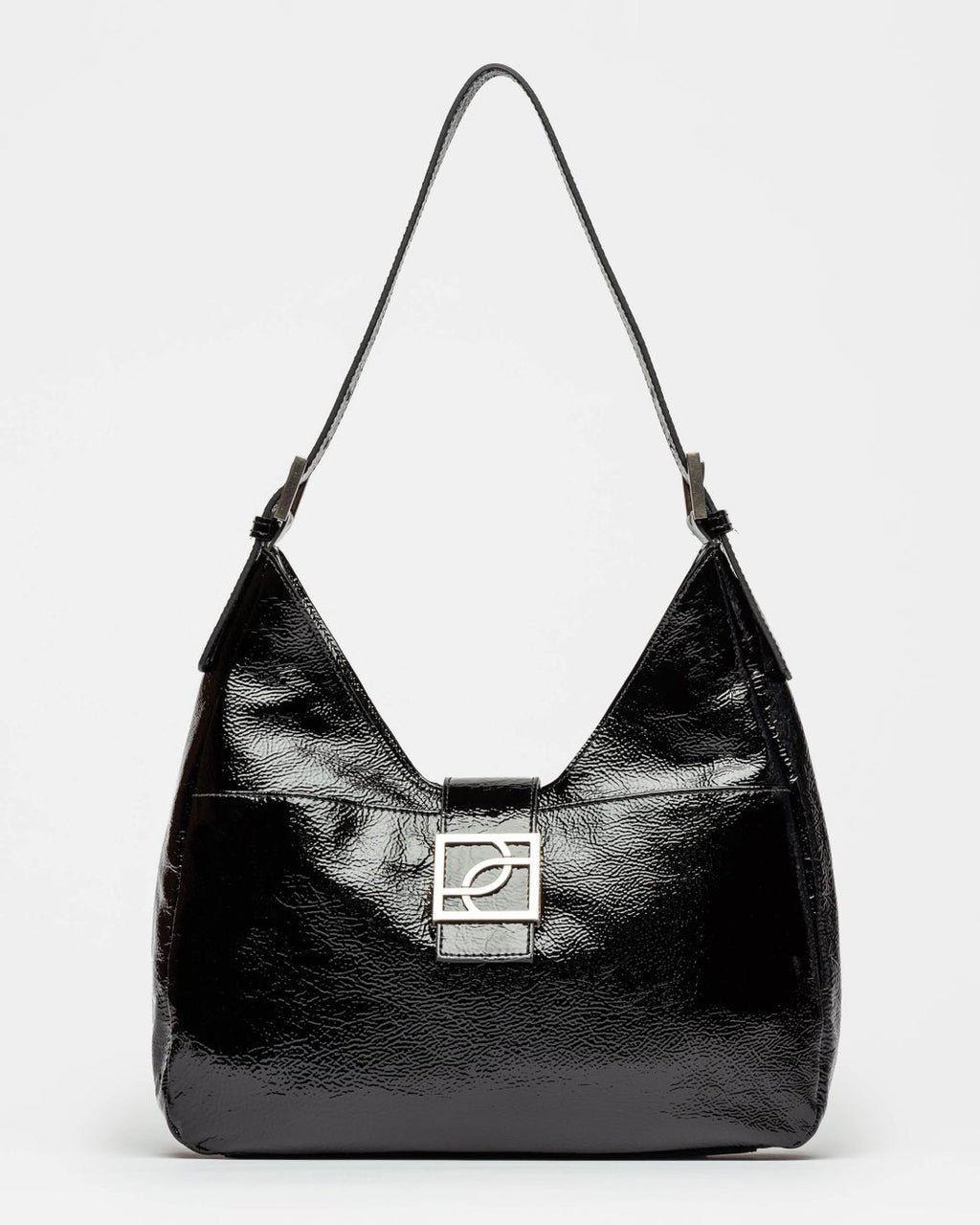 Bolso Signature en cuero charol