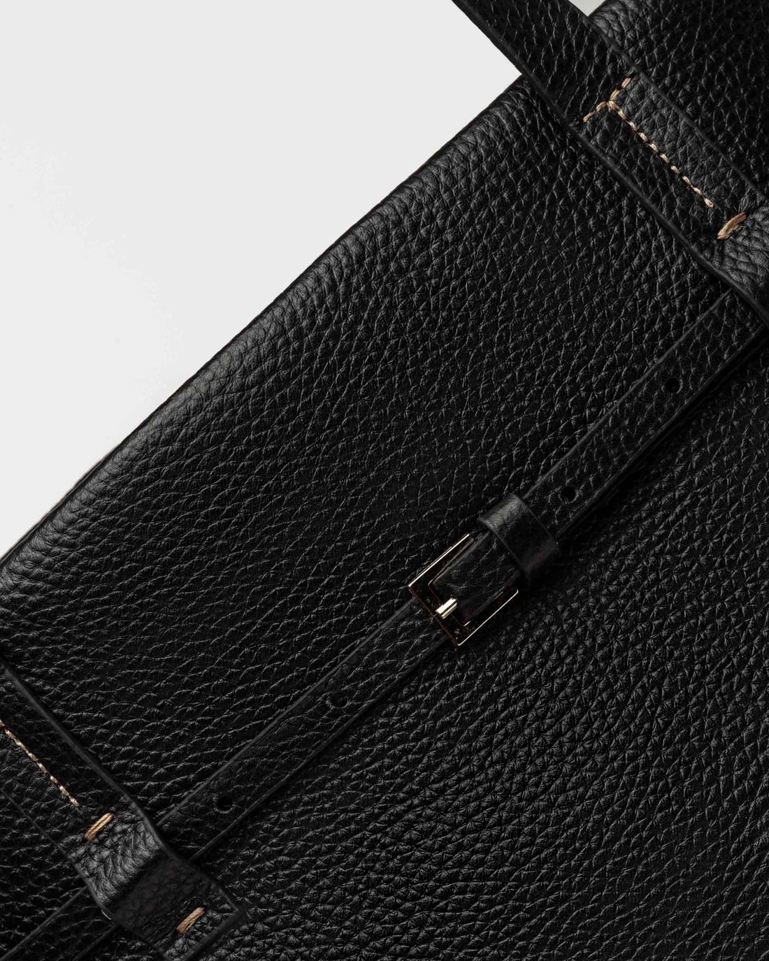 Shopper Bay en cuero graneado