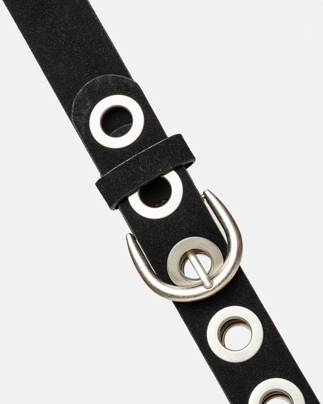 Cinturón Milos en efecto cuero gamuzado