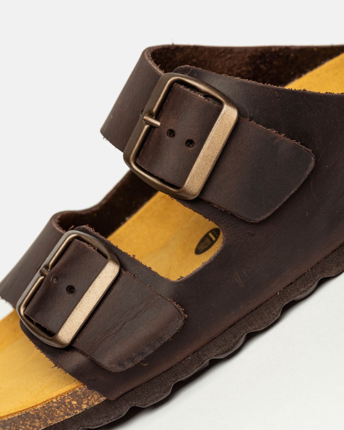 Sandalia baja Lenny en cuero liso